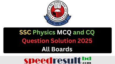 SSC Physics MCQ and CQ Question Solution 2025 - All Boards pdf download - speedresultbd.com.png