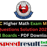 SSC Higher Math Exam MCQ and CQ Questions Solution 2025 All Boards pdf download - speedresultbd.com.png