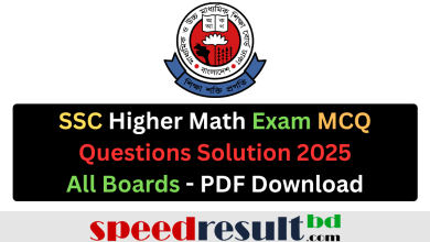 SSC Higher Math Exam MCQ and CQ Questions Solution 2025 All Boards pdf download - speedresultbd.com.png